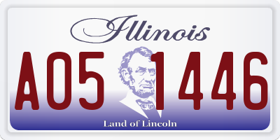 IL license plate A051446