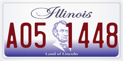 IL license plate A051448
