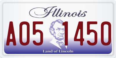 IL license plate A051450