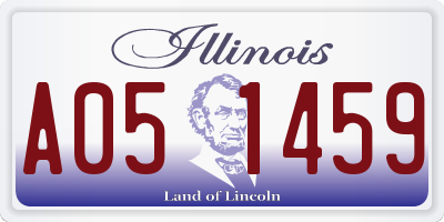 IL license plate A051459