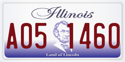 IL license plate A051460