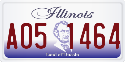 IL license plate A051464