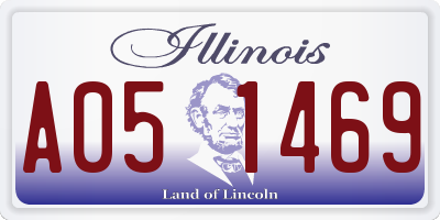 IL license plate A051469