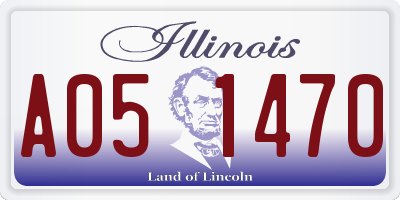 IL license plate A051470