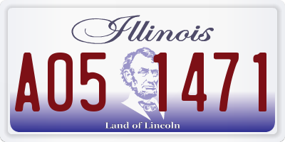 IL license plate A051471
