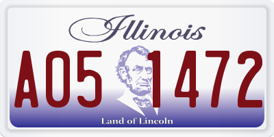IL license plate A051472