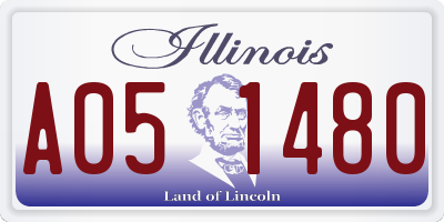 IL license plate A051480
