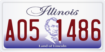 IL license plate A051486