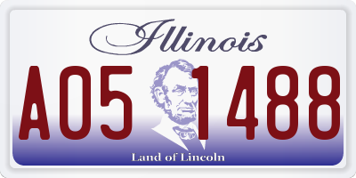 IL license plate A051488