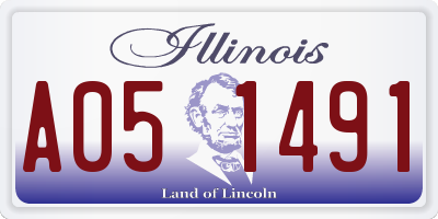 IL license plate A051491