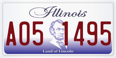 IL license plate A051495