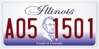 IL license plate A051501