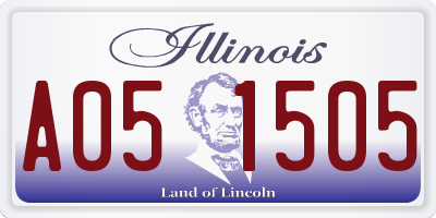 IL license plate A051505