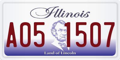 IL license plate A051507
