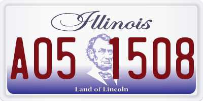 IL license plate A051508