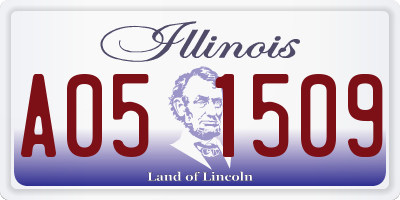 IL license plate A051509