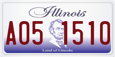 IL license plate A051510