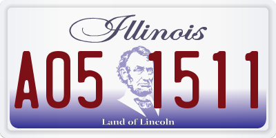 IL license plate A051511