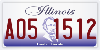 IL license plate A051512