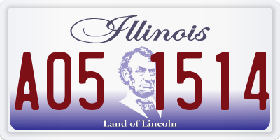 IL license plate A051514