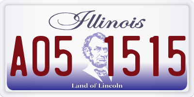 IL license plate A051515