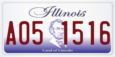 IL license plate A051516