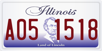 IL license plate A051518
