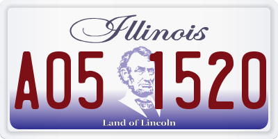 IL license plate A051520