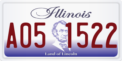 IL license plate A051522