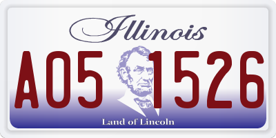 IL license plate A051526