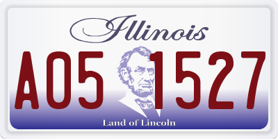 IL license plate A051527