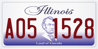IL license plate A051528