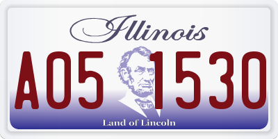 IL license plate A051530