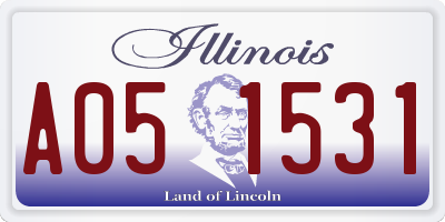 IL license plate A051531