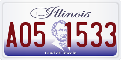IL license plate A051533