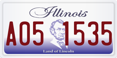 IL license plate A051535