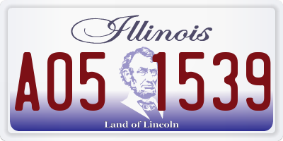IL license plate A051539