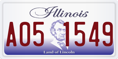 IL license plate A051549