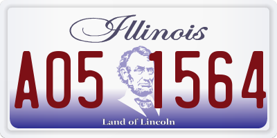 IL license plate A051564