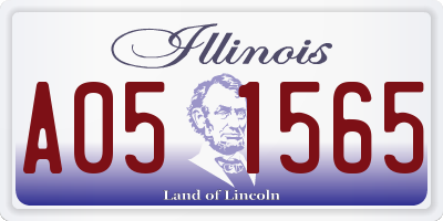 IL license plate A051565