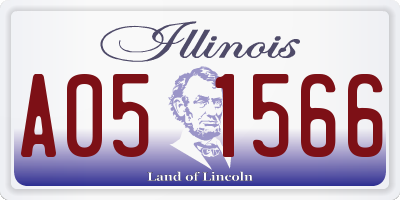 IL license plate A051566