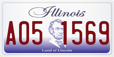 IL license plate A051569