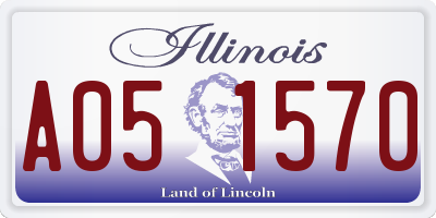 IL license plate A051570