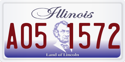 IL license plate A051572