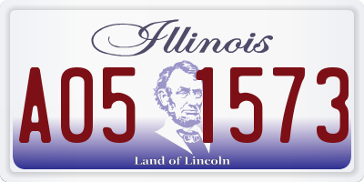 IL license plate A051573