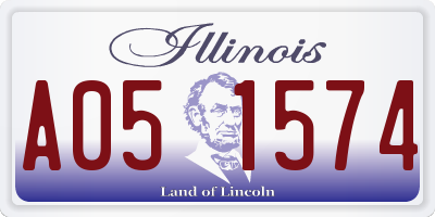 IL license plate A051574