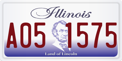 IL license plate A051575