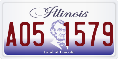 IL license plate A051579