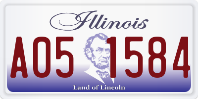 IL license plate A051584