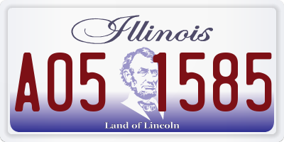 IL license plate A051585